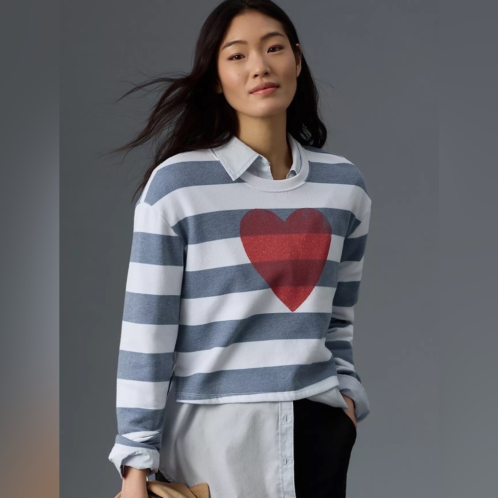 NWT Sundry Cropped Crewneck Sweatshirt